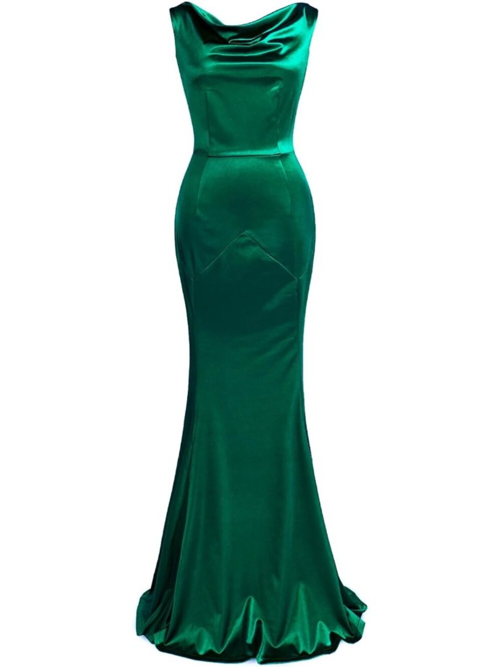 Emerald Green Mermaid Evening Gown Long Formal Prom Wedding Guest Dress Sz S-XXL